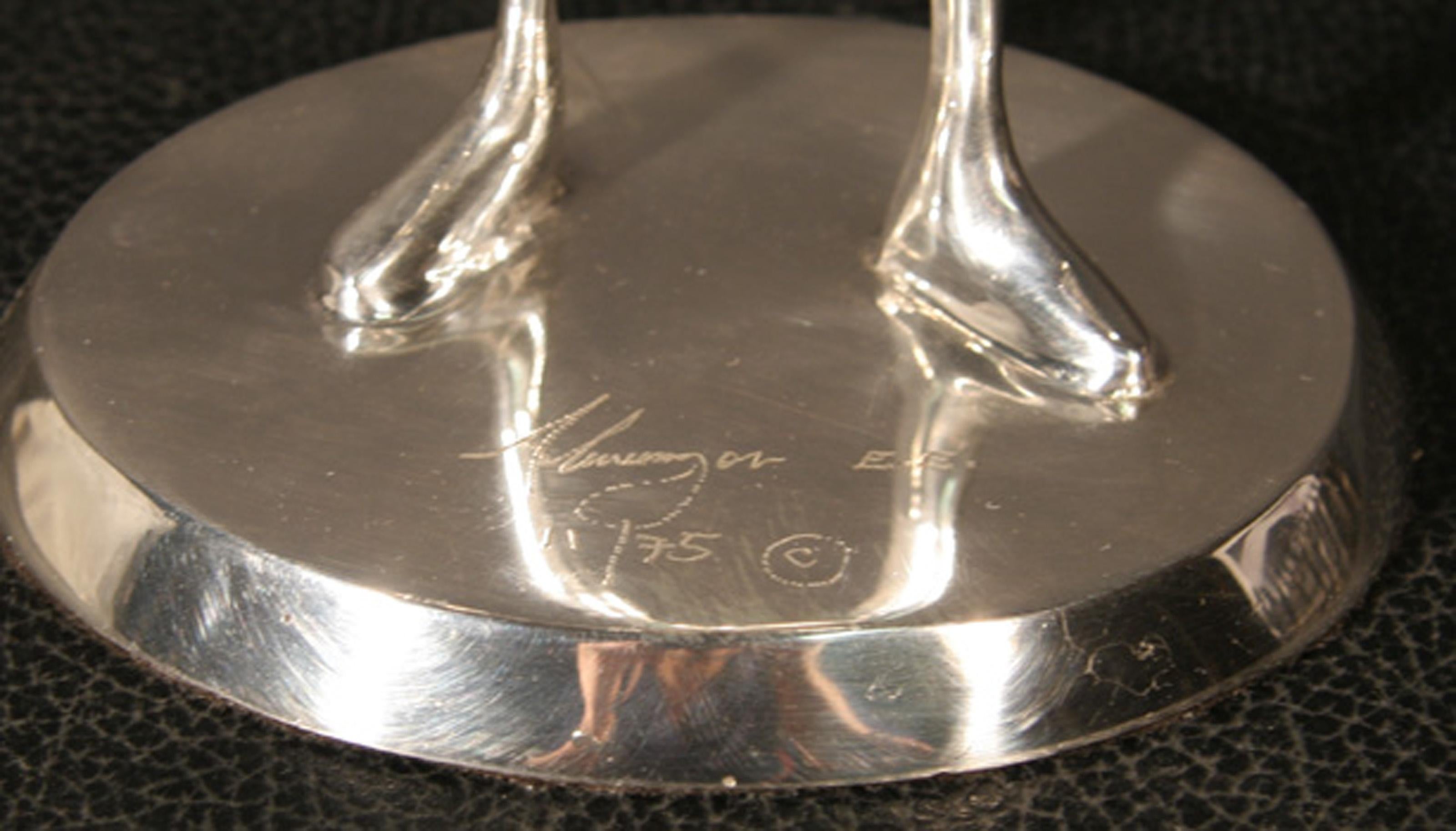 Noche de Boda (Silver), Scultura moderna in bronzo di Jose Almanzor in vendita 2