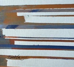 Stairway to the Frontal Sky oil on canvas abstract painting