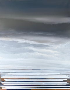 Stairway to the Frontal Sky oil on canvas abstract painting