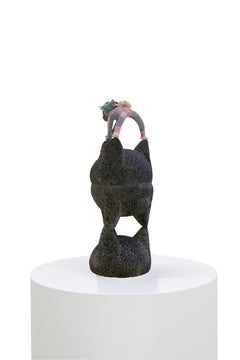 "Diablito comiendo elote", mexicain, sculpture, contemporain, figuratif