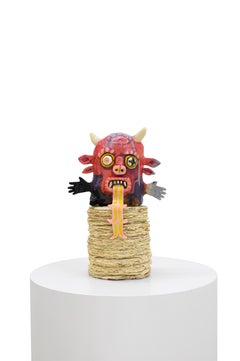 "Diablito de tortilla", mexicain, sculpture, contemporain, figuratif