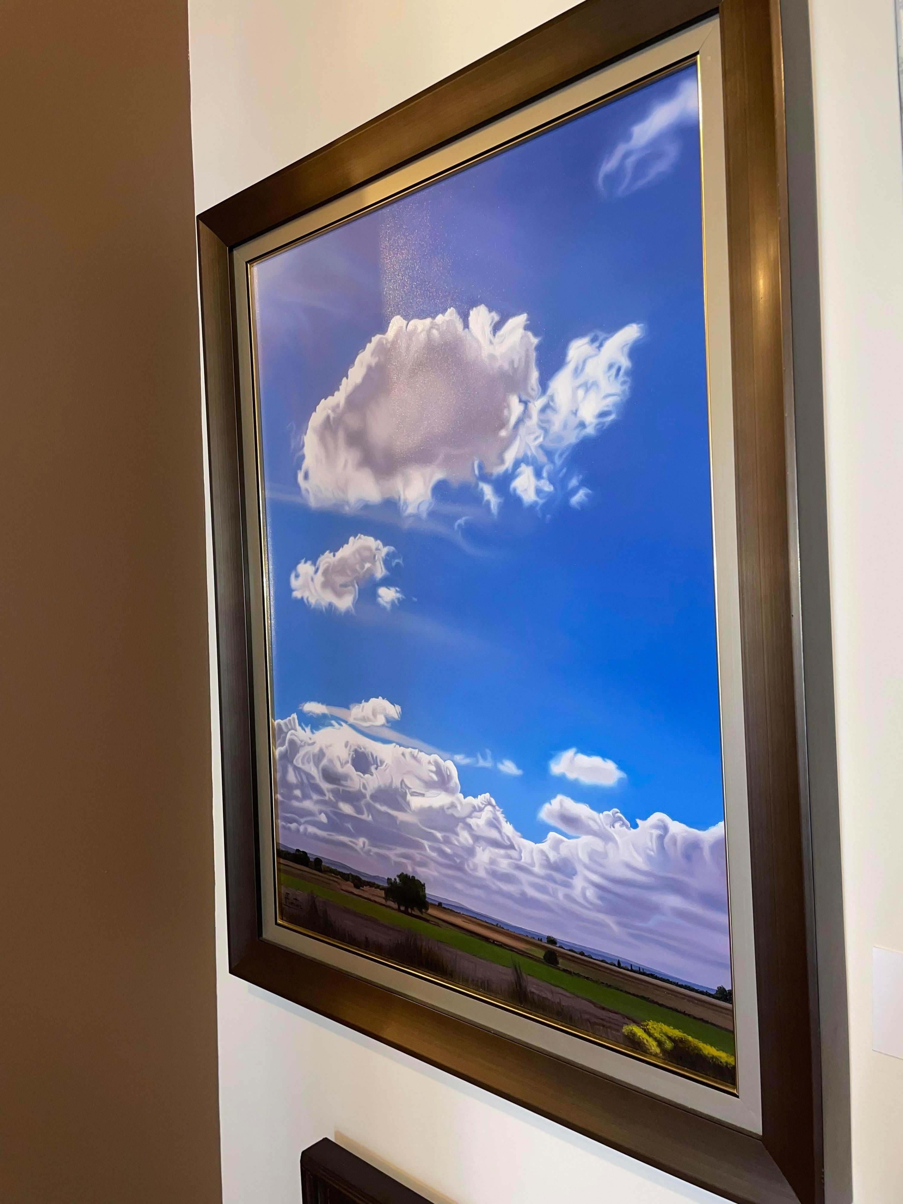 Il giorno più luminoso - Landscape Painting Grigio di Jose Antonio Fuentes 