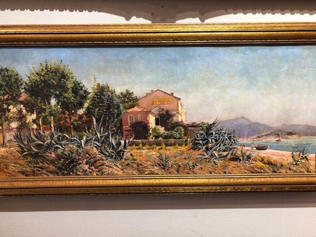 The House by the Lake (Sonstige Kunststile), Painting, von Unknown