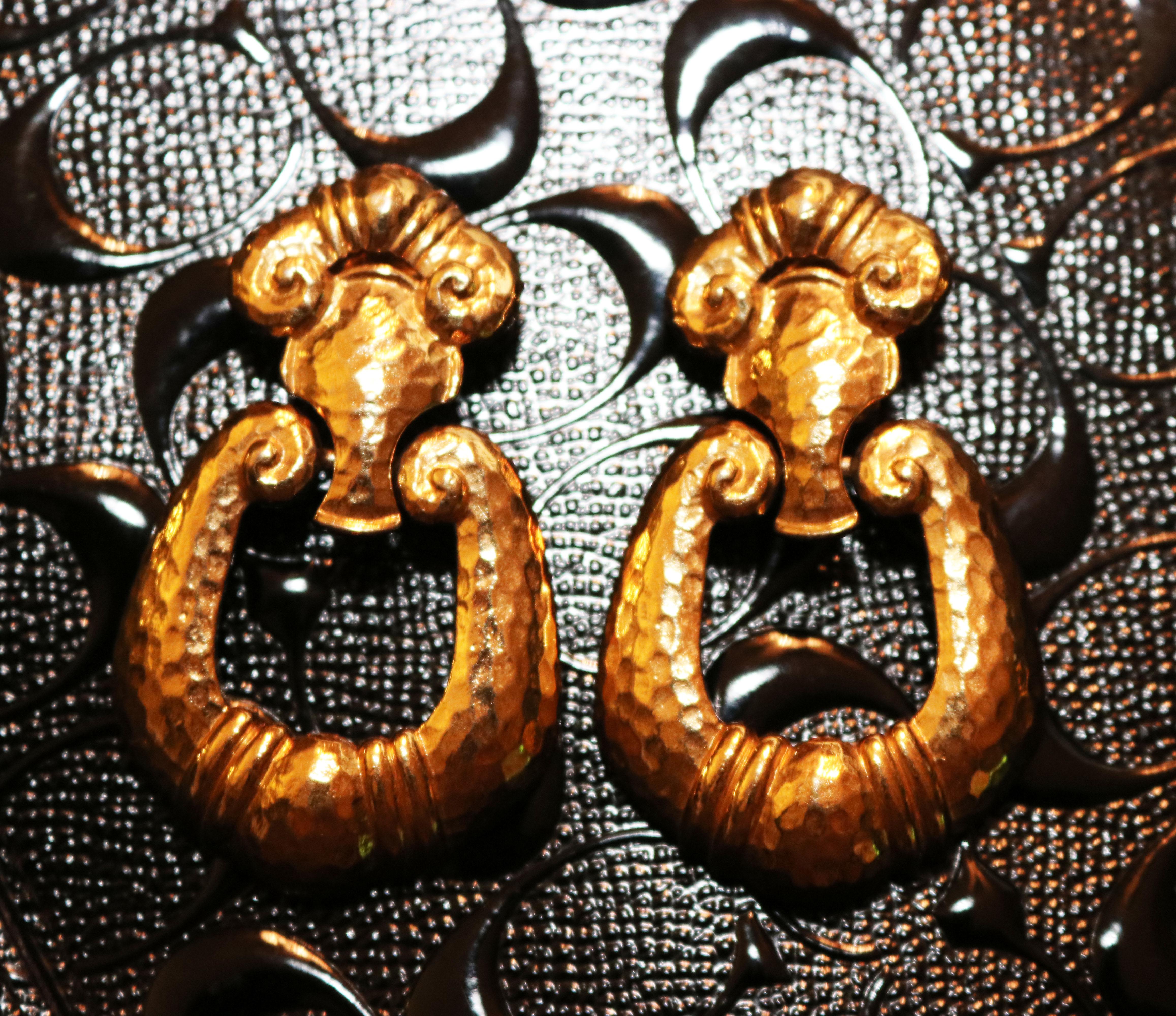 Jose Barrera Corinthian Runway Earrings For Sale 3