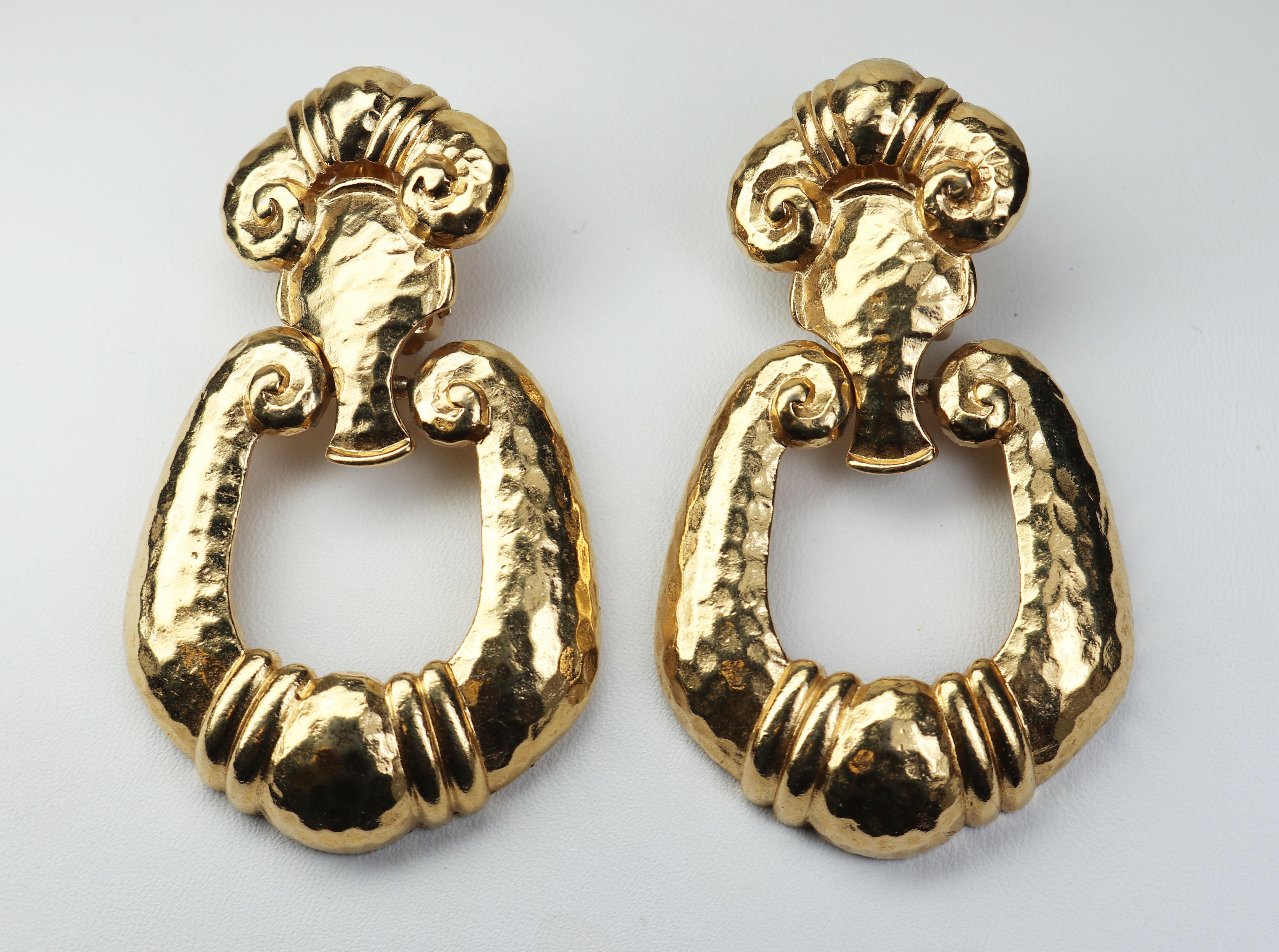 Jose Barrera Corinthian Runway Earrings For Sale 1