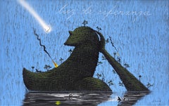 Jose Bedia Painting: Luz de Esperanza