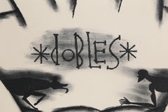 Dobles, Surrealistische Lithographie von Jose Bedia
