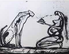 José Bedia, "Encanto De La Madre", Silkscreen, 27.7x35.2 in