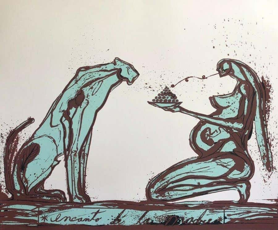 Jose Bedia, 'Encantos de Madre', 2019, Silkscreen, 27.7x35.2 in
