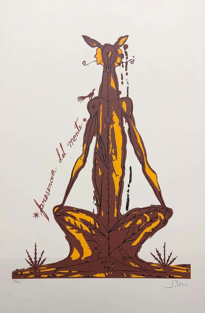 Jose Bedia, 'Presencia del Monte', 2019, Silkscreen, 26x17.1 in