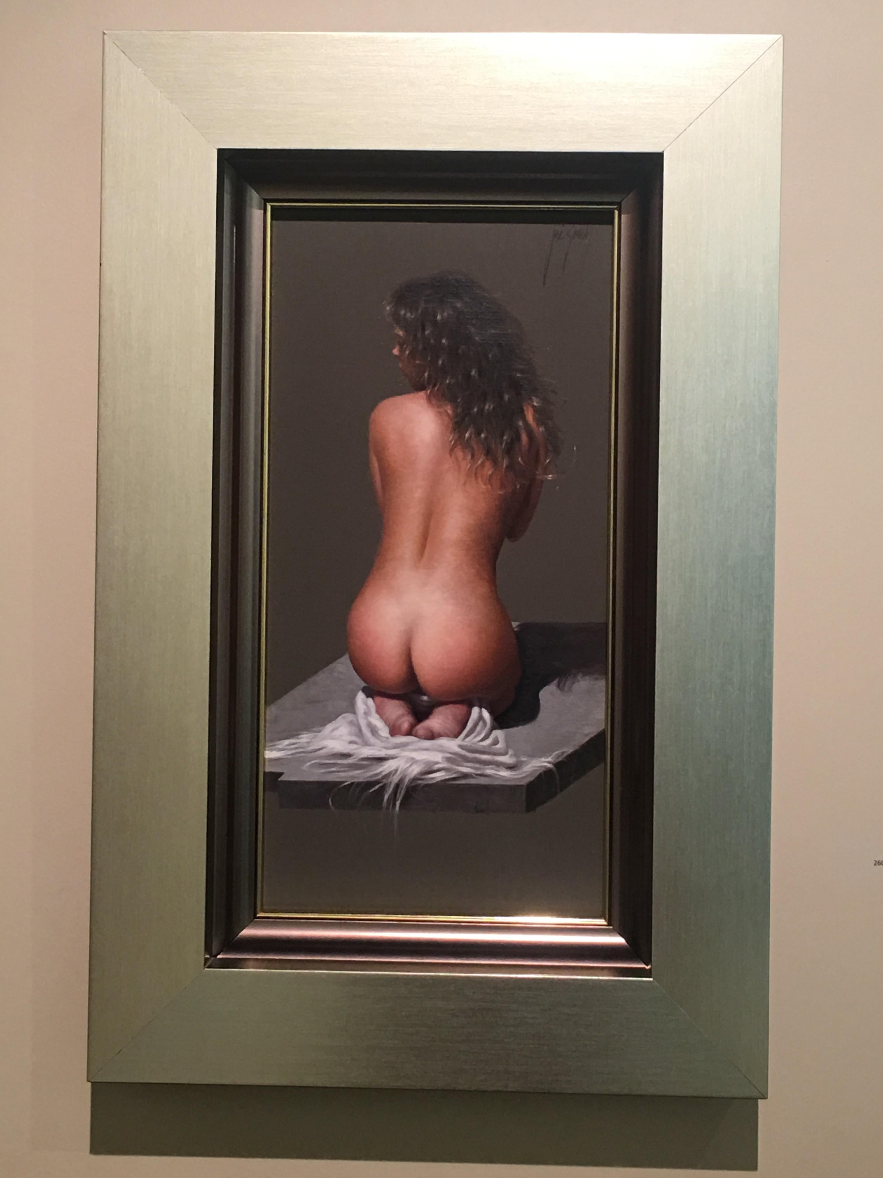 Figure Study by Jose Borrell 16 x 8 inch Oil on Board  5