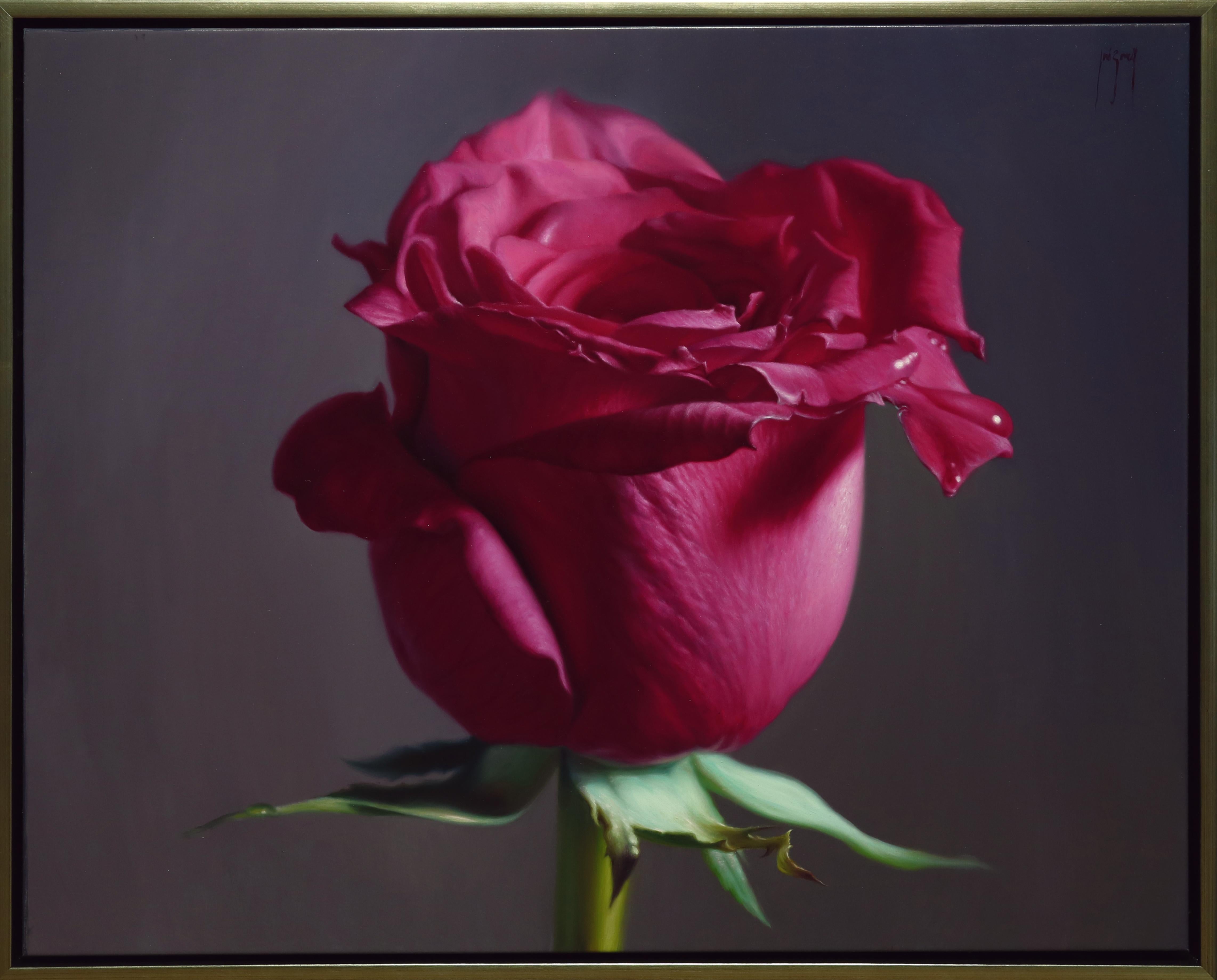 Jose Borrell Still-Life Painting - Red Red Rose