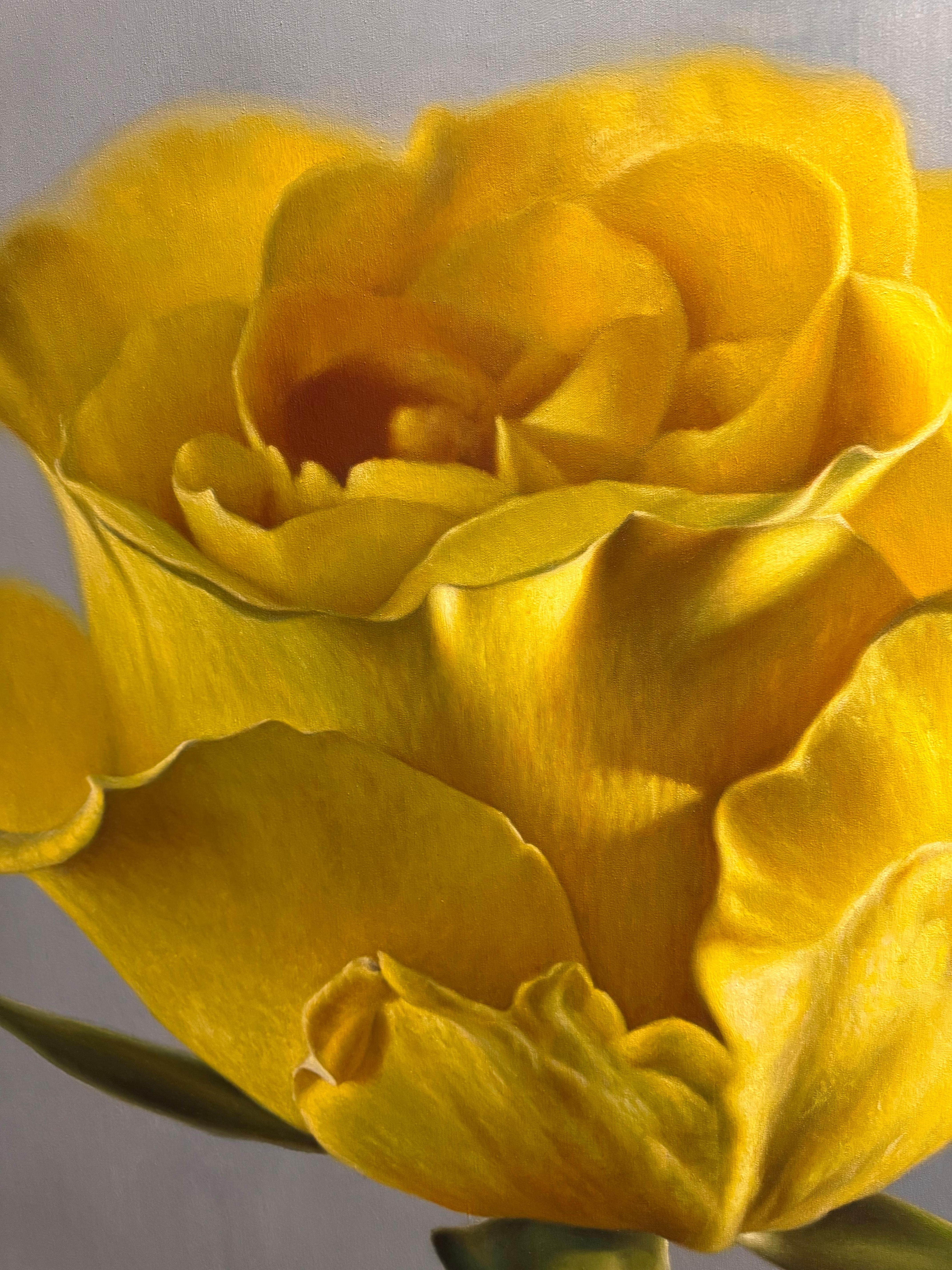 Jaune soleil - Painting de Jose Borrell