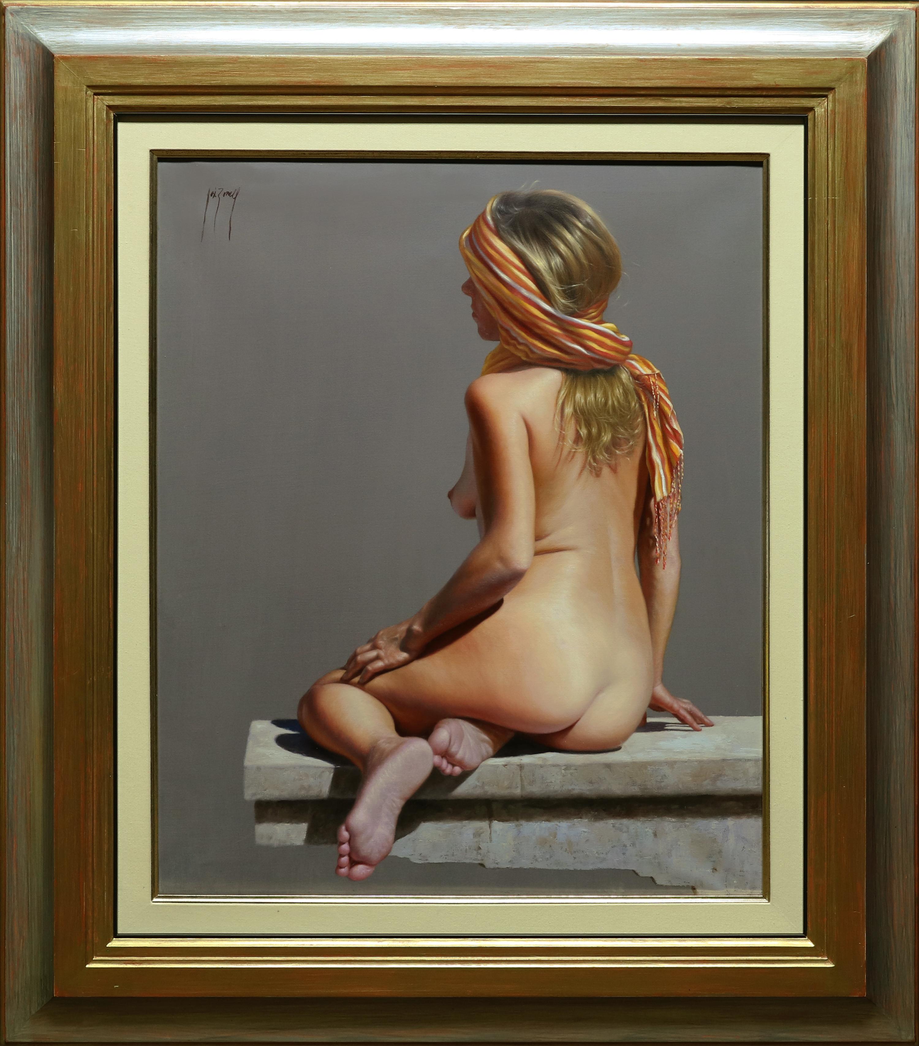 Jose Borrell Nude Painting – Schwebender Gedanke