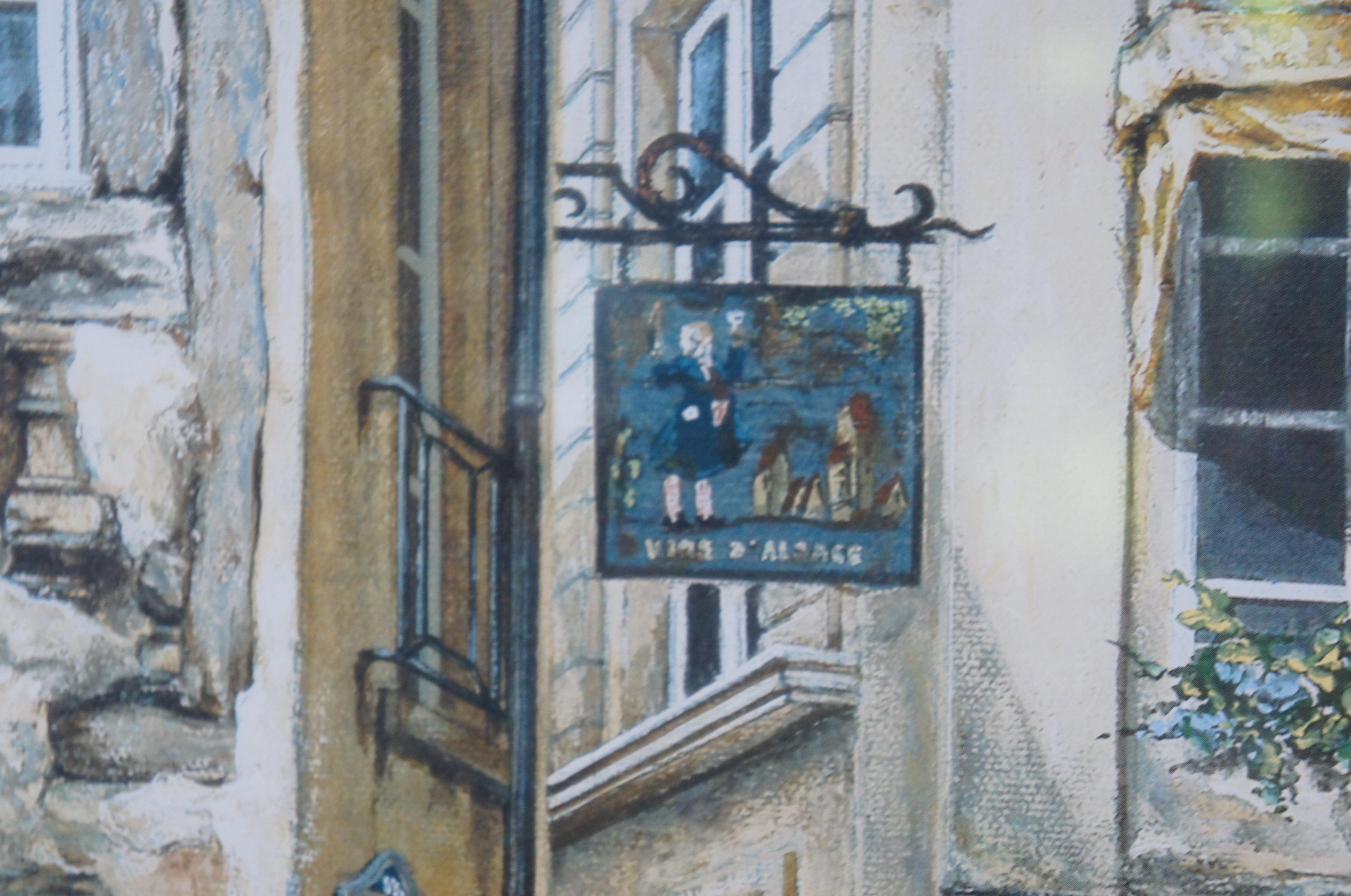 Jose Candia French Restaurant Brasserie Des Arts Cityscape Street Scene For Sale 4