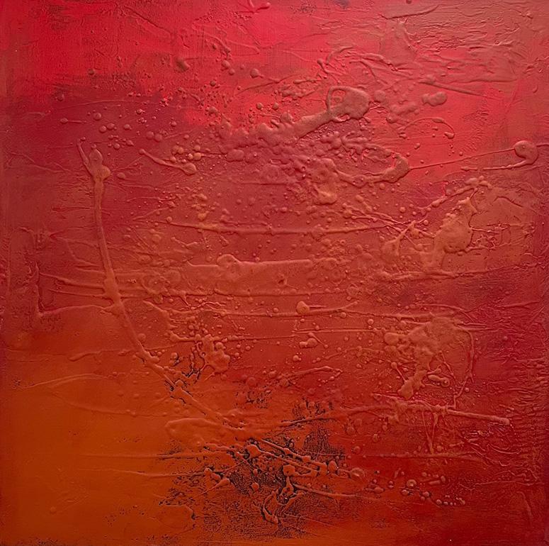 Abstract Painting di Jose Castro - Piazza Rossa  36 X 36