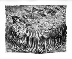 "Las Masas", José Clemente Orozco, Lithograph, Mexican Modern Art