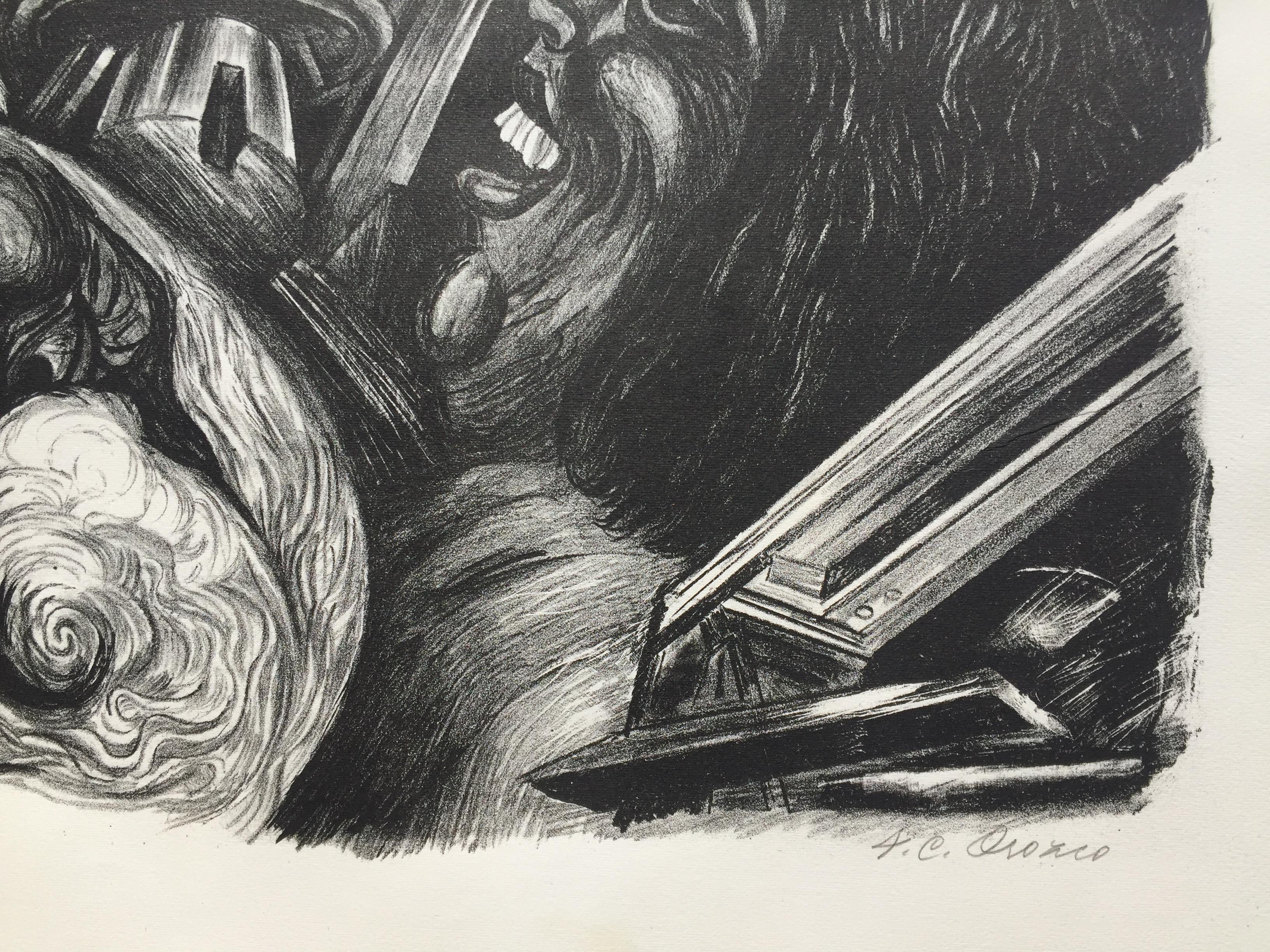 MACHINES UND MACHINES – Print von Jose Clemente Orozco