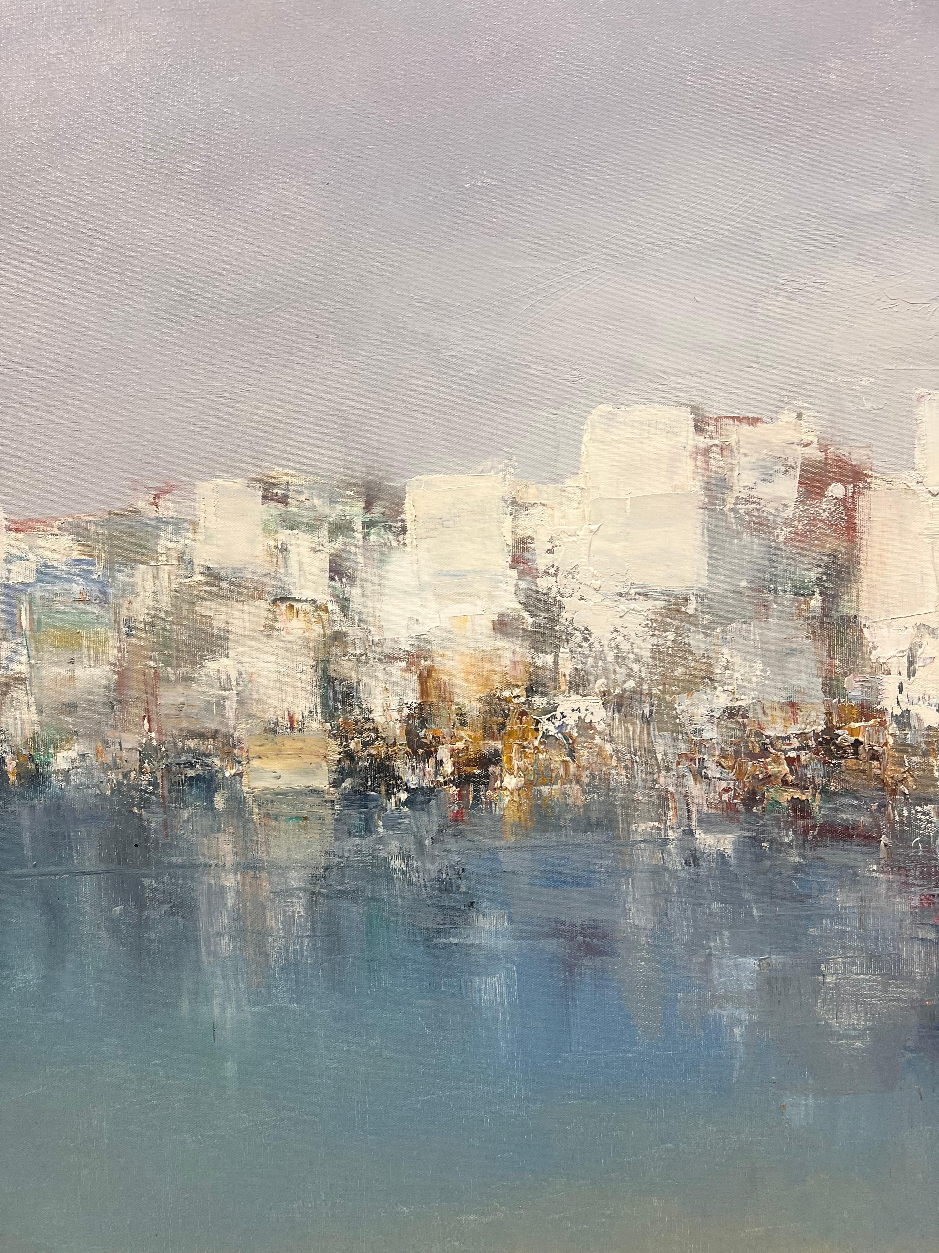 City by the Sea - Painting by Jose Cortes