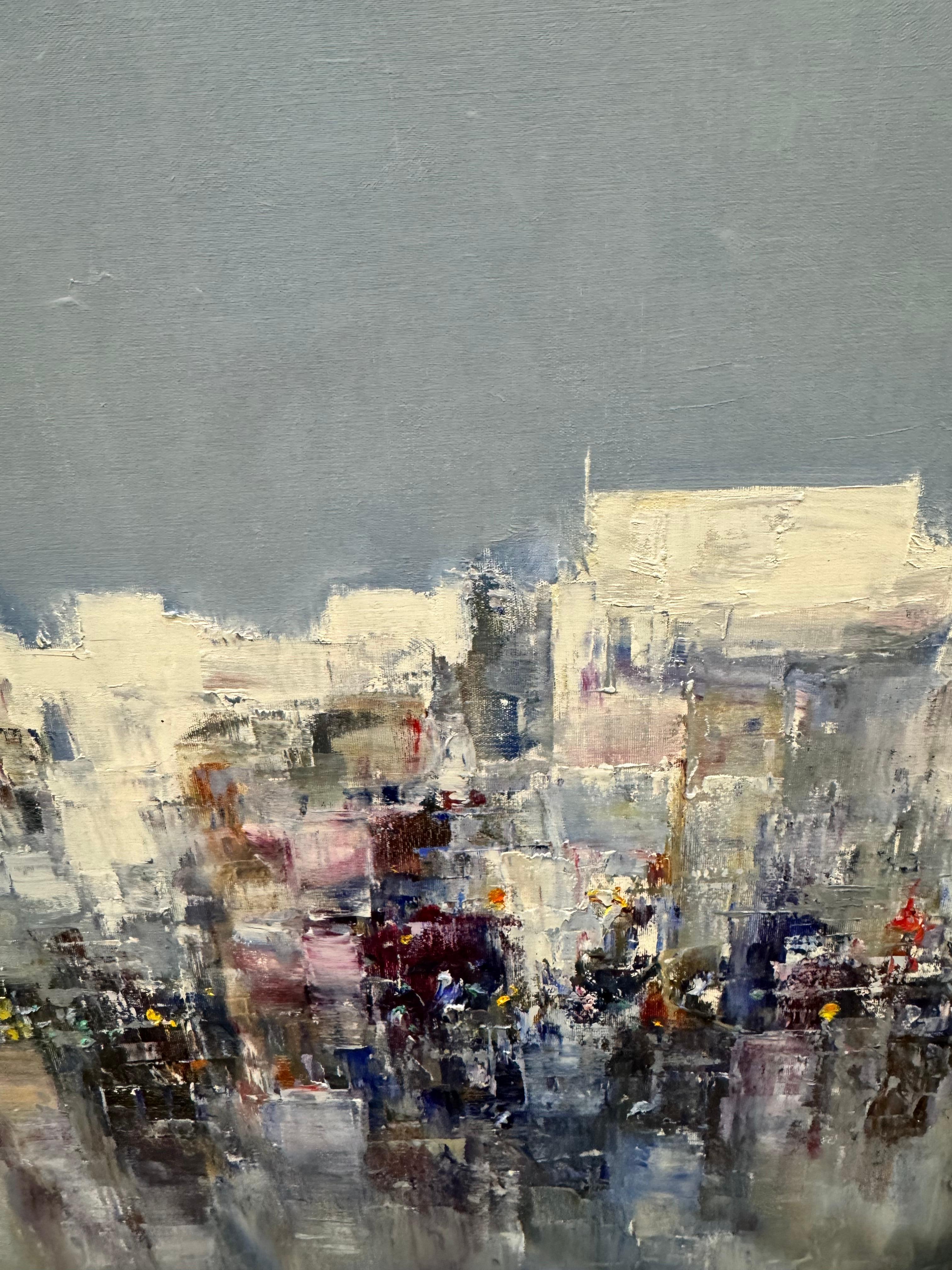 L'Overlook - Landscape Painting Grigio di Jose Cortes