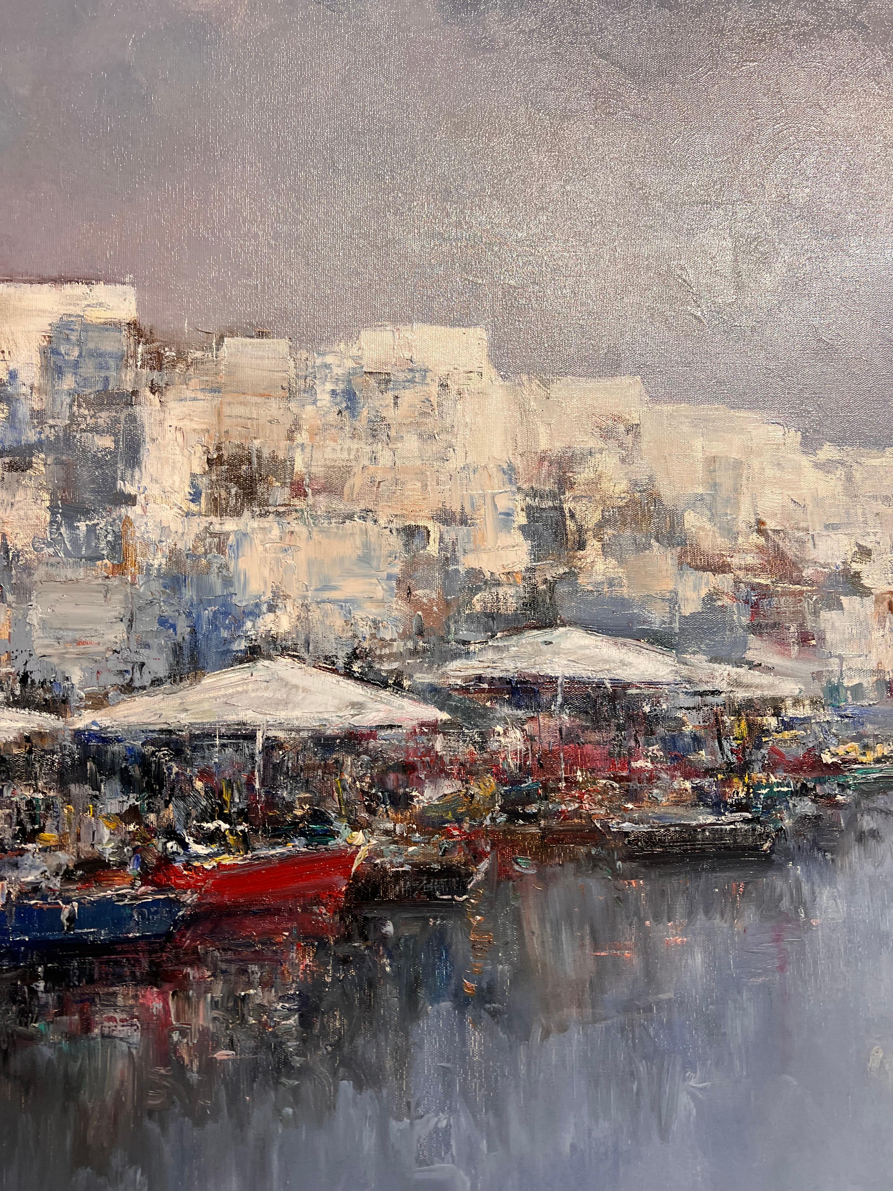 This painting is in excellent condition, new gallery arrival.

Cortes is a Spanish artist born in Valencia in 1963.
He began law studies in his hometown, which he abandoned to devote himself exclusively to the Fine Arts.
Self-taught landscaper, he