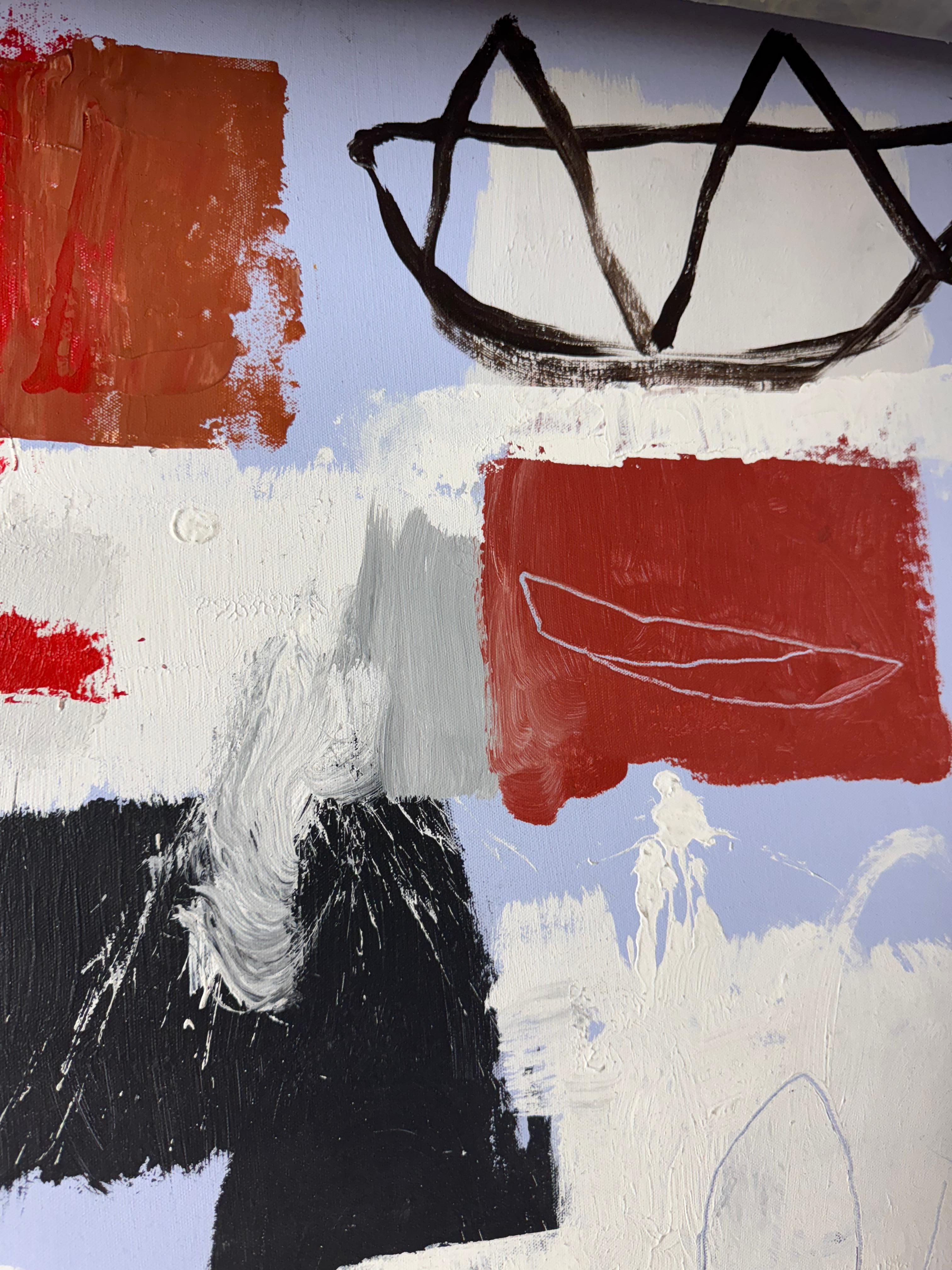 Il linguaggio di Basquiat - Painting di Jose Cortez