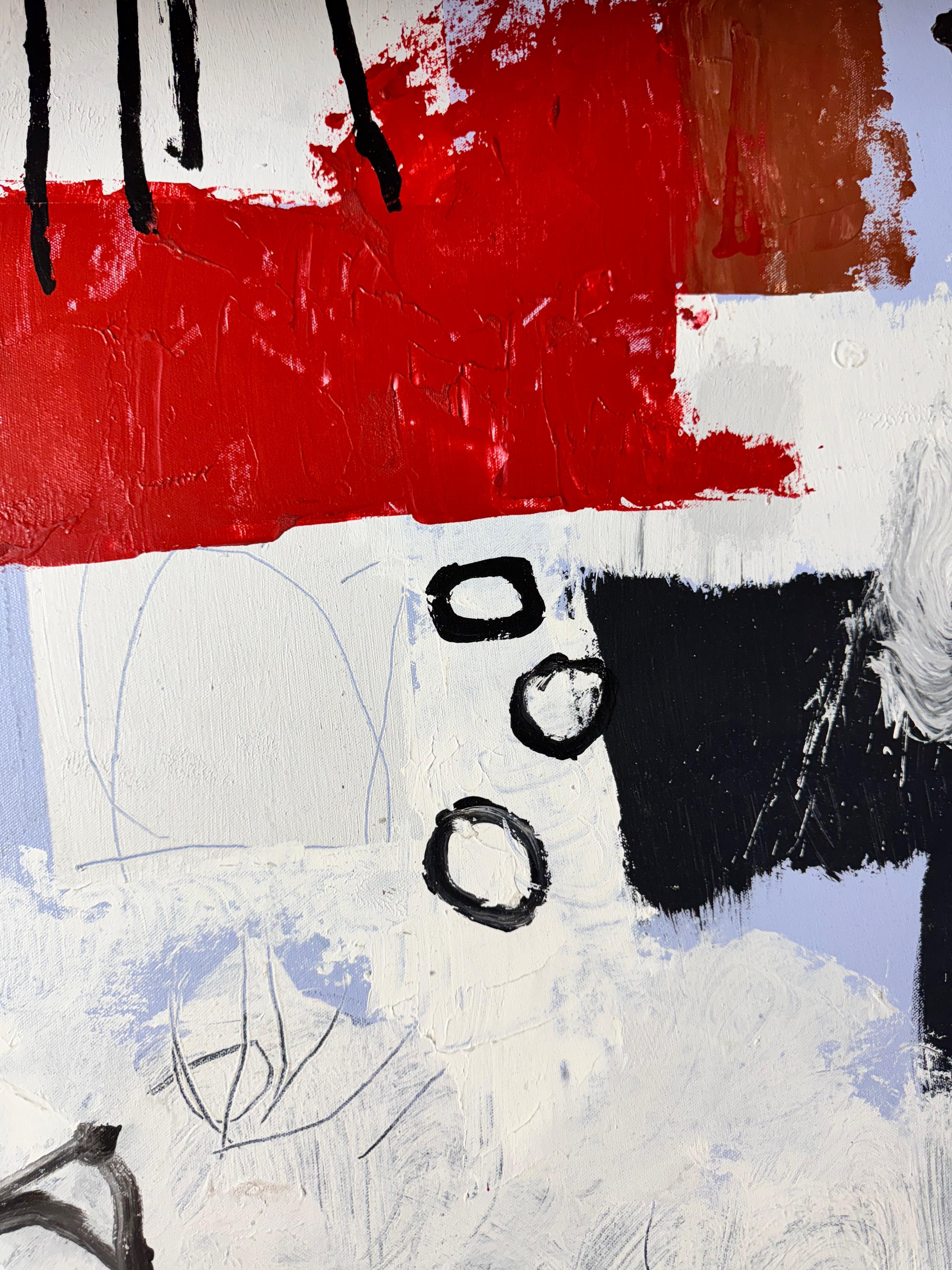 Il linguaggio di Basquiat - Painting Espressionismo astratto di Jose Cortez