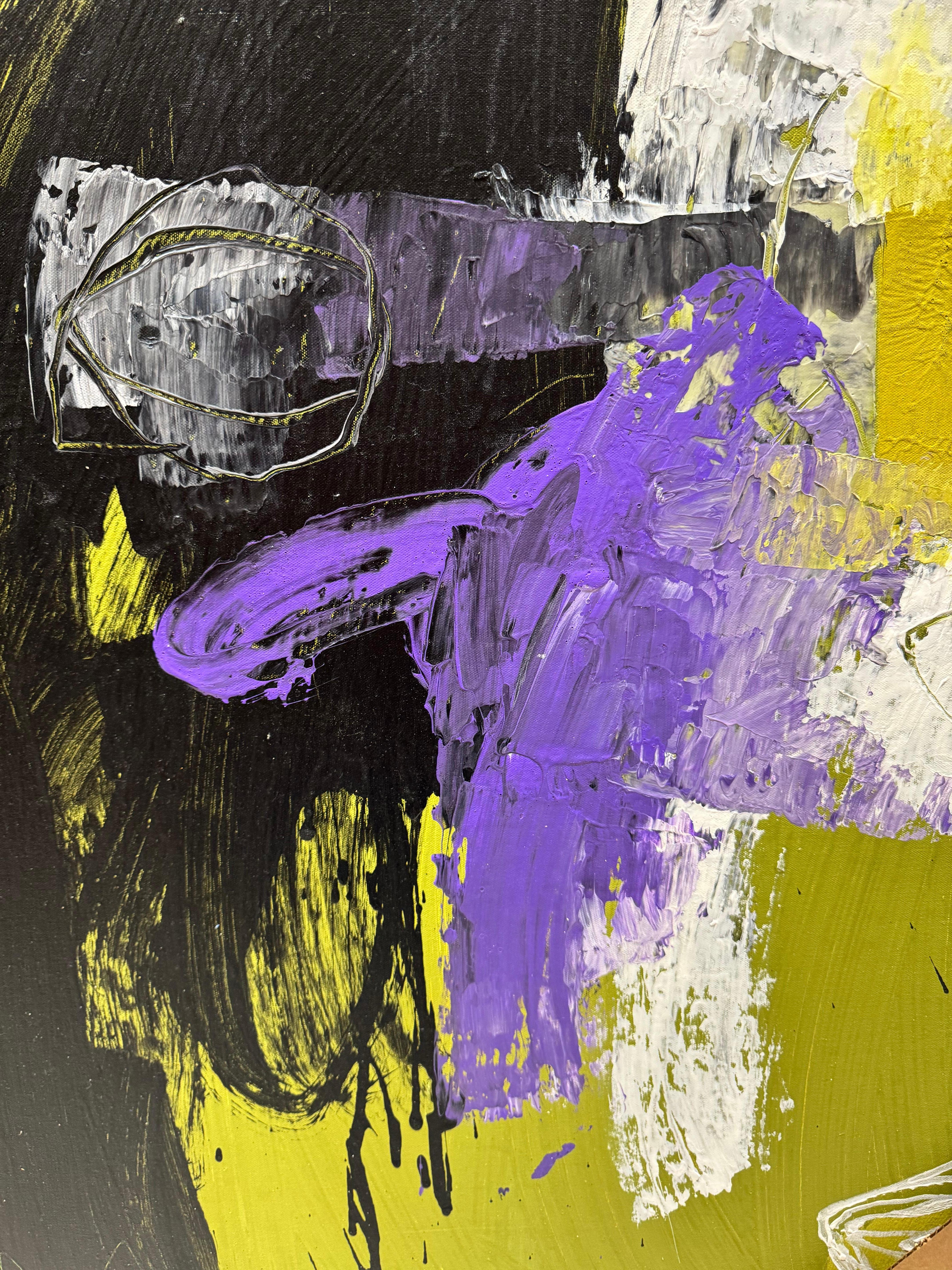 Purple Flower - Painting by Jose Cortez