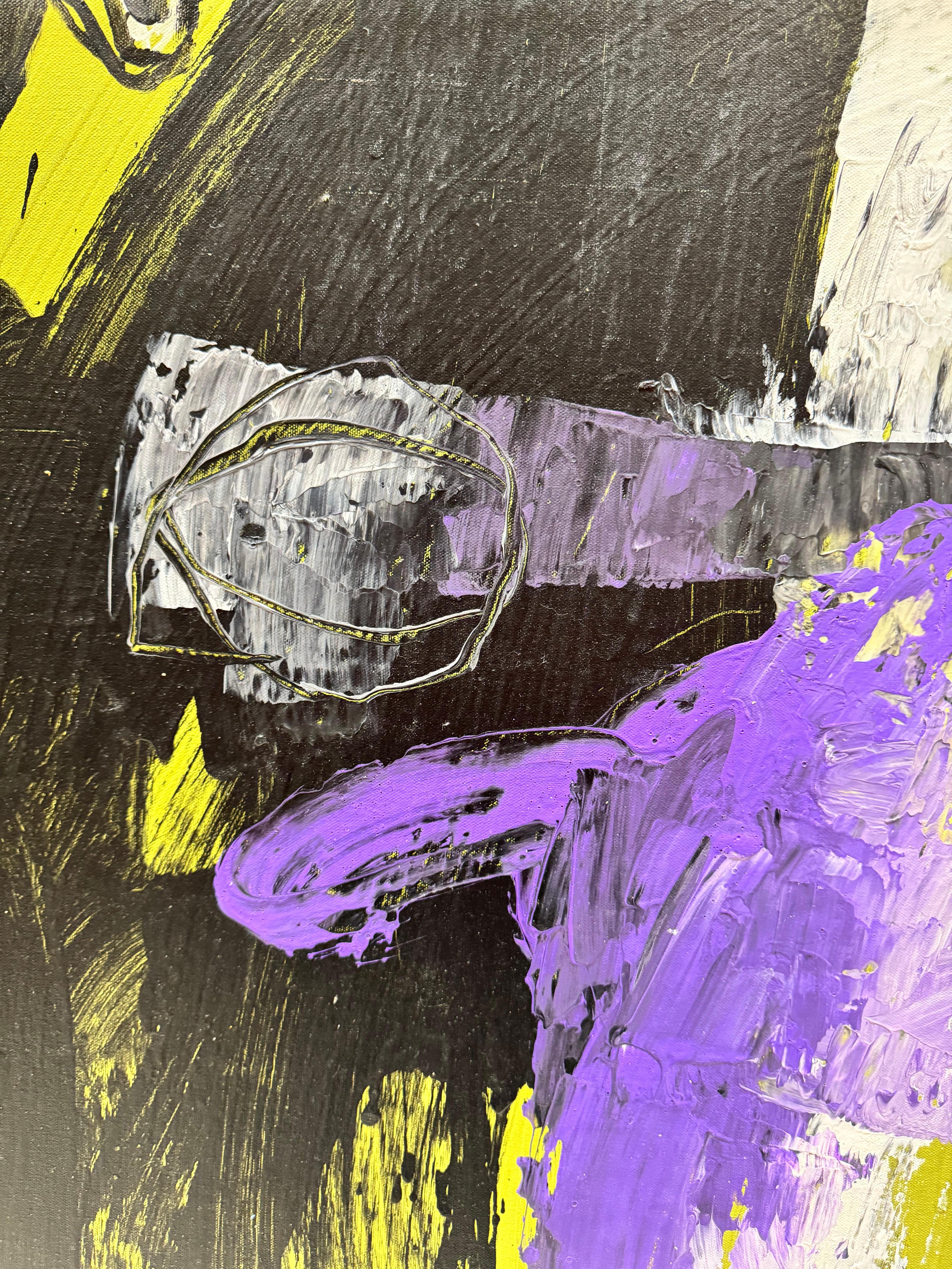 This item is in excellent condition and has only been displayed in a gallery setting.  

Jose Cortez is one of the principal professors at the Escuela Nacional de Bellas Artes del Peru in Lima.  He is an abstract expressionist artist influenced by