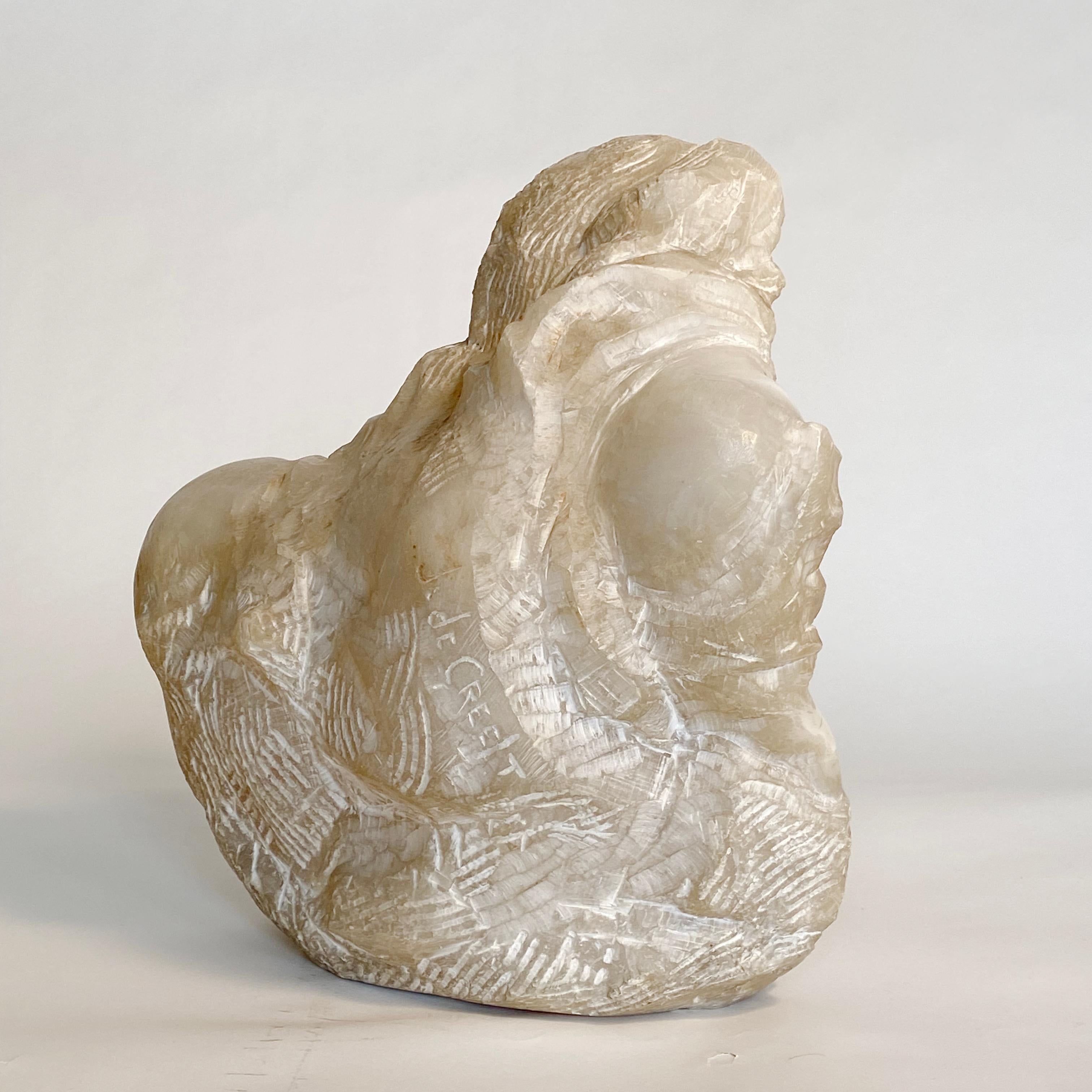 Ecstacy, marble of a woman - Post-Modern Sculpture by Jose de Creeft