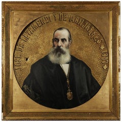 “José de Letamendi y de Manjarrés", Oil on Canvas, Peña Muñoz, Spain, 1898,
