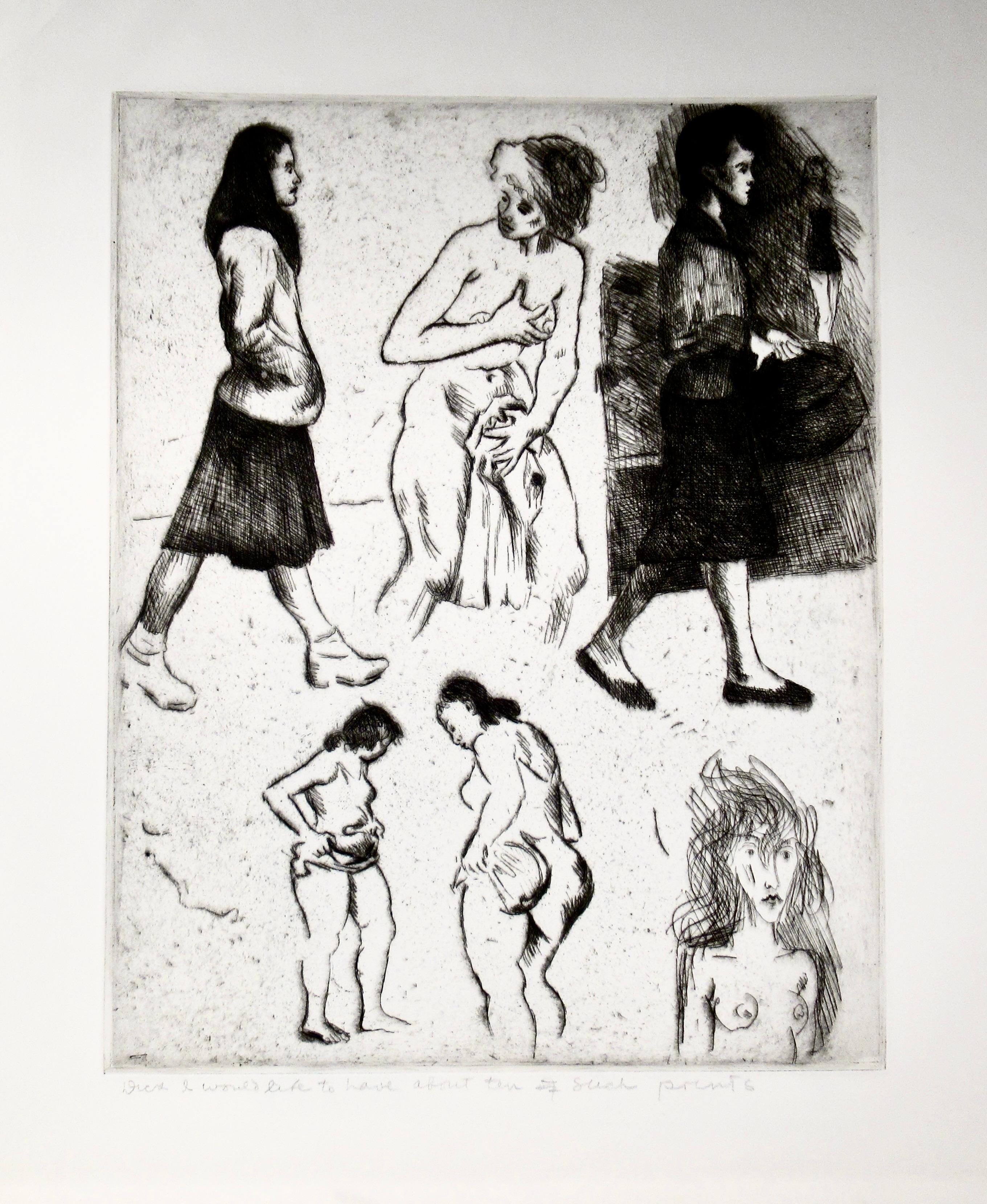 Jose Esteban Martinez Figurative Print – Ich möchte zehn solcher Eltern haben
