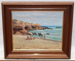 Playa de Alcoceber (Castellón) - Óleo sobre tela - Años 80-90