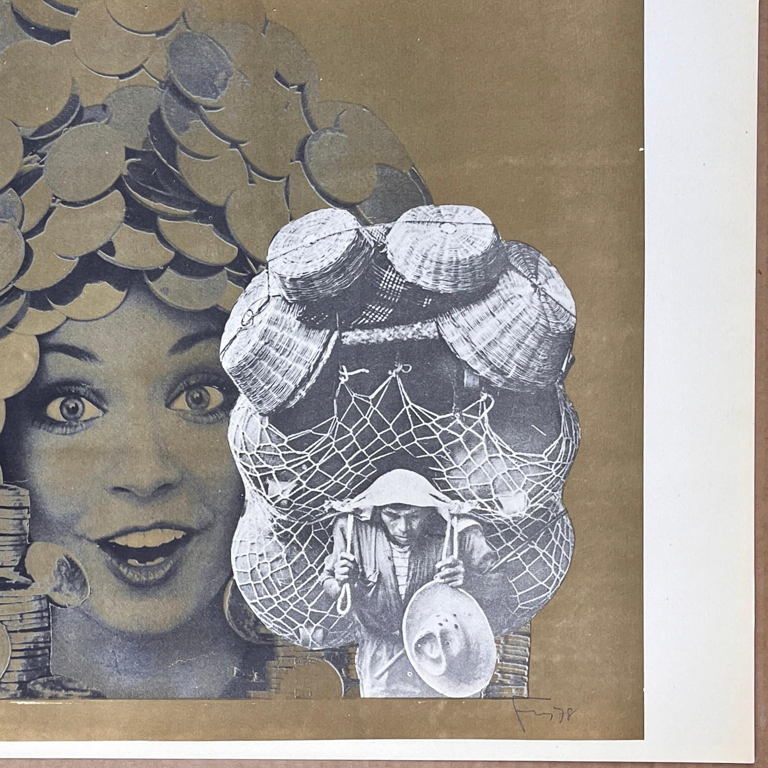 Fremez 1978 Serigrafia originale firmata a mano 24x18in Artista cubano designer - Print di Jose Fremez Gomez
