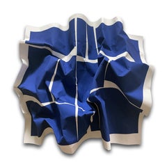 "Helio Oiticica (4), peinture sur aluminium découpé, art cinétique pop, 60 x 60 cm