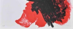 Toro in rosso - Litografia di José Guevara - Anni '90