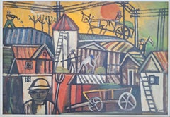 Sunrise in Kibbutz Ramot Menashe - Israeli Uruguayan Joaquín Torres García