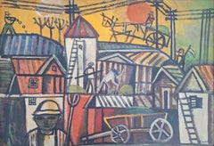 Sunrise in Kibbutz Ramot Menashe - Israeli Uruguayan Joaquín Torres García