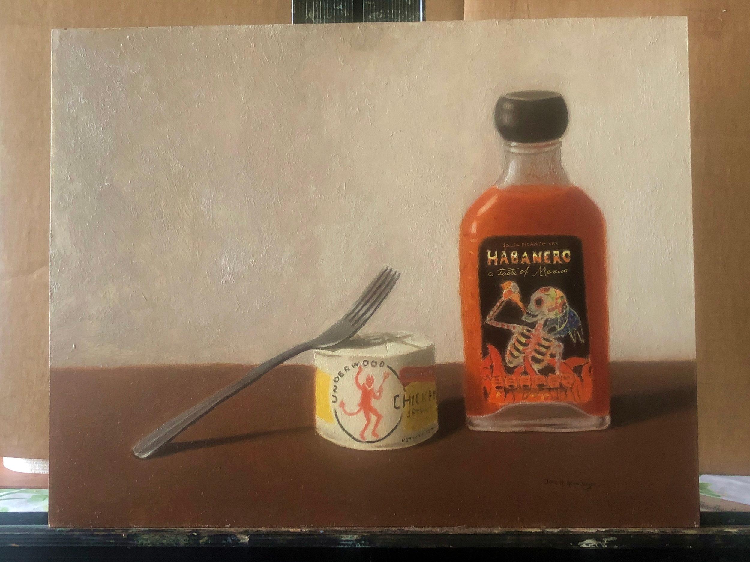 Extra Hot Snack, Oil Painting 1