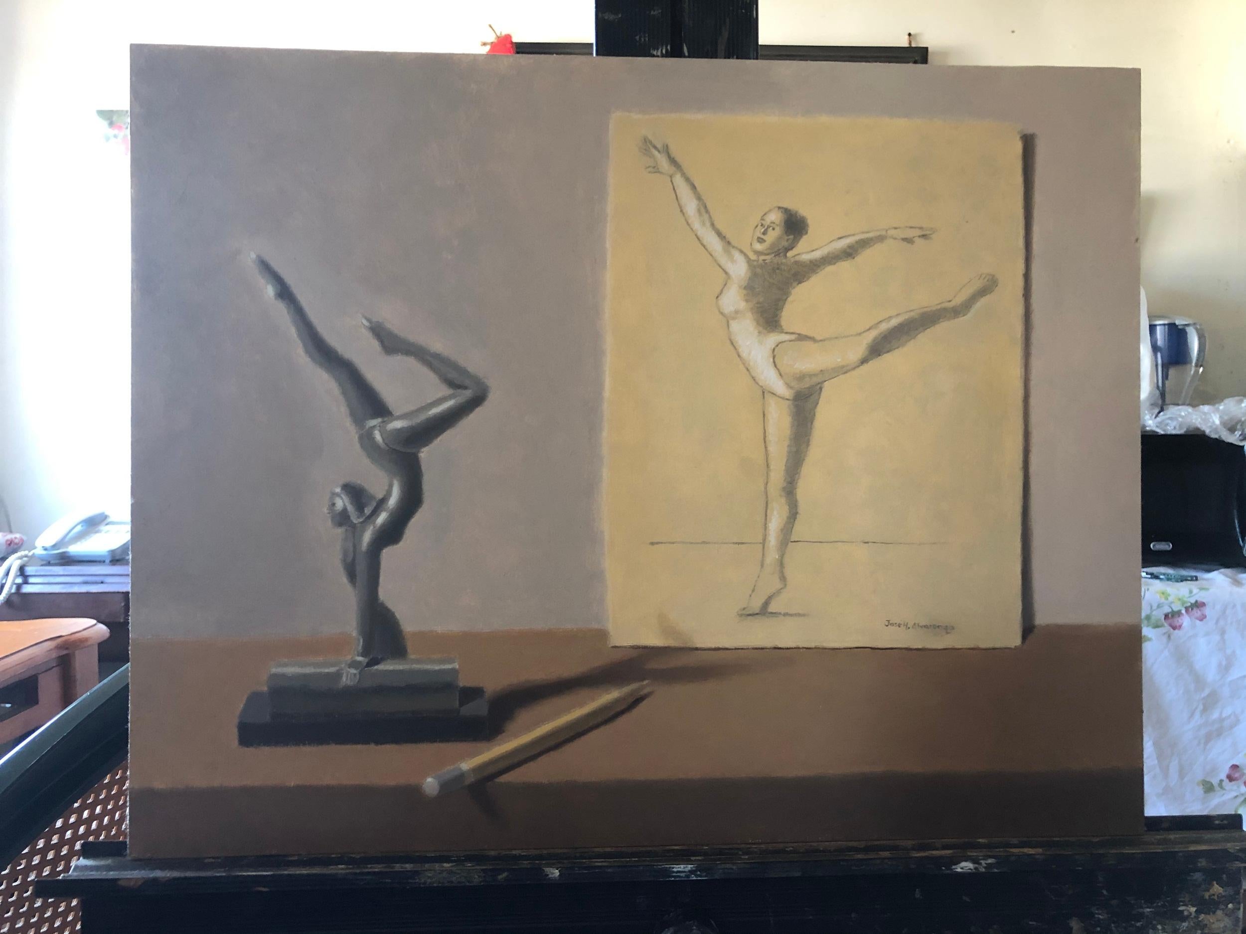 gymnast painting