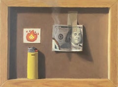 Money to Burn!, Oil Painting