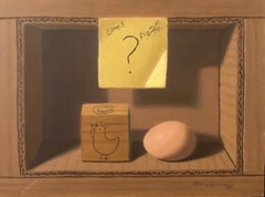 The Chicken or the Egg, Oil Painting
