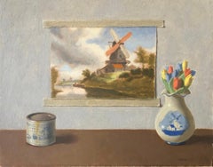 Windmills 2, Oil Painting