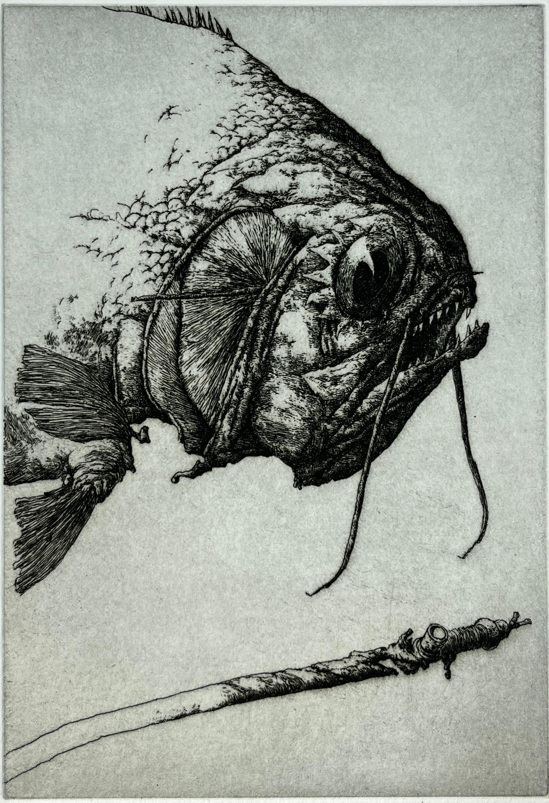 Stampa d'arte originale firmata in edizione limitata del 1986, 15x11 pollici. - Print Contemporaneo di Jose Hernandez Muñoz