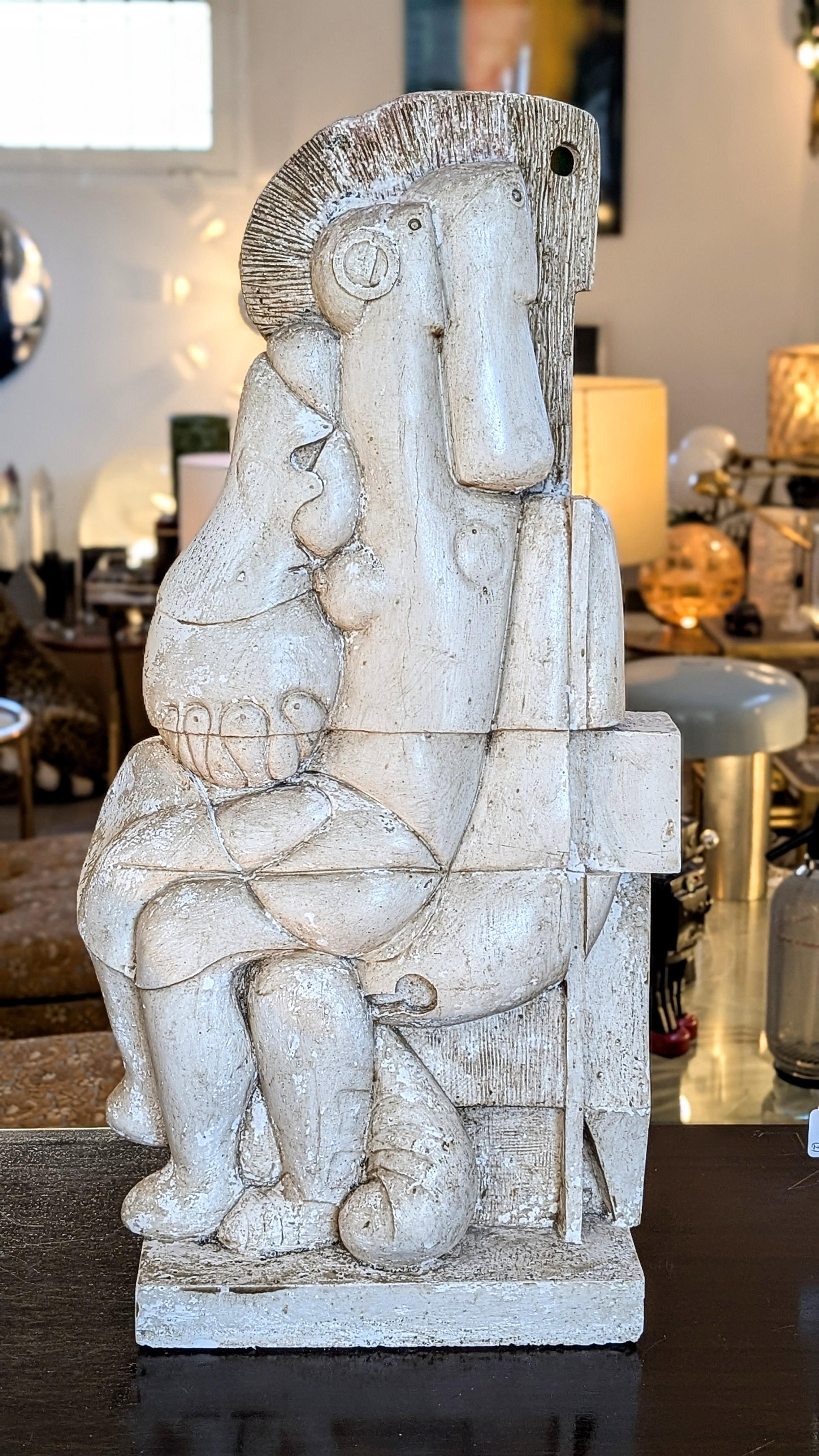 Plaster José Herrera Sculpture, Spain 1960s For Sale