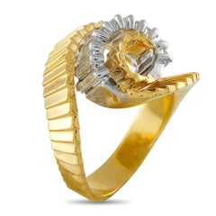 Jose Hess 18K Yellow Gold 1.65ct Diamond Swirl Ring JH09-112125