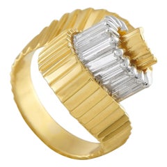 Jose Hess 18K Yellow Gold 1.65ct Diamond Swirl Ring JH09-112125