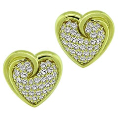 Orecchini a cuore con diamanti da 4,50 carati di Jose Hess