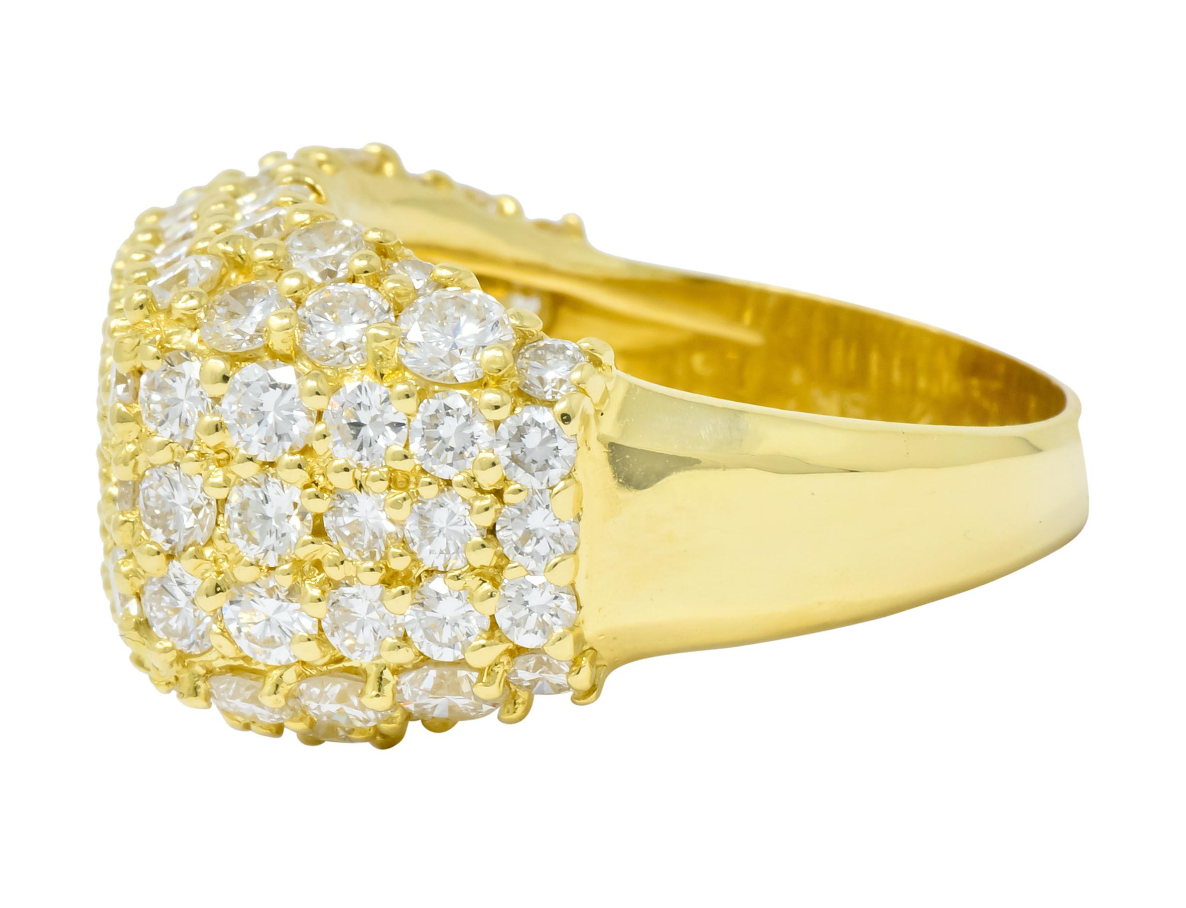 Jose Hess 4.55 Carat Diamond 18 Karat Gold Contemporary Statement Ring 1