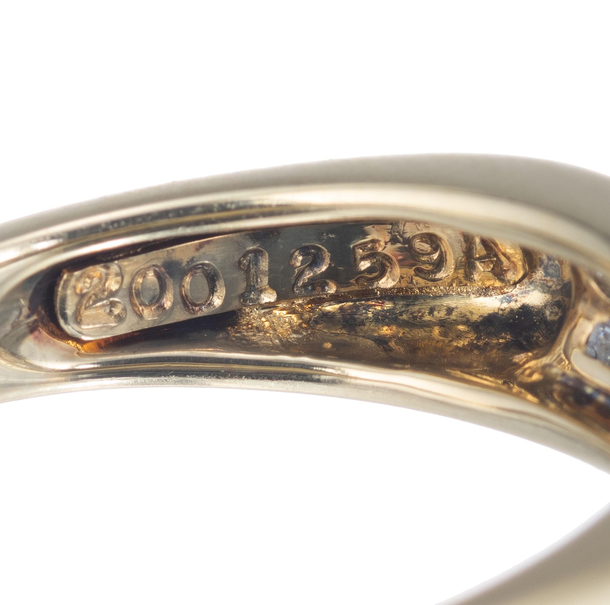 Jose Hess .75 Carat Diamond Yellow Gold Band Ring In Excellent Condition For Sale In Stamford, CT